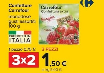 Carrefour - Confettura Extra Di Fragole 100 G(ml)