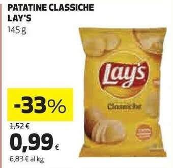 Coop Lay's Snack offerta