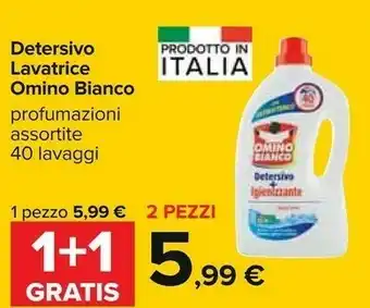 Carrefour Omino Bianco Detersivo Lavatrice 40 Lavaggi offerta