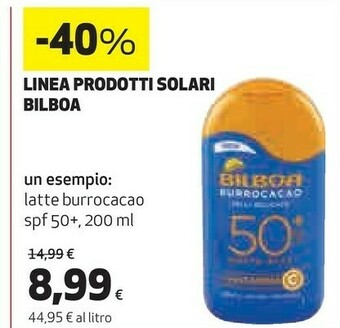 Coop Bilboa Crema solare offerta