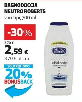Coop Neutro Roberts Bagnodoccia offerta