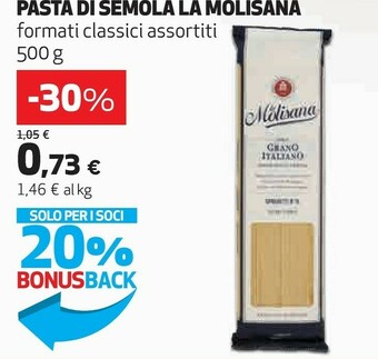 Coop La Molisana Pasta Di Semola offerta