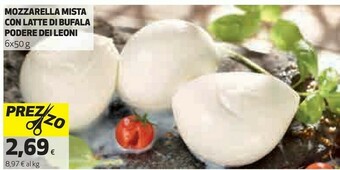 Coop Mozzarella Mista Con Latte Di Bufala Podere Dei Leoni offerta
