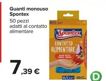 Carrefour Spontex Guanti Monouso offerta