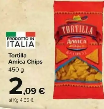 Carrefour Amica chips Tortilla Natural 35 G(ml) offerta