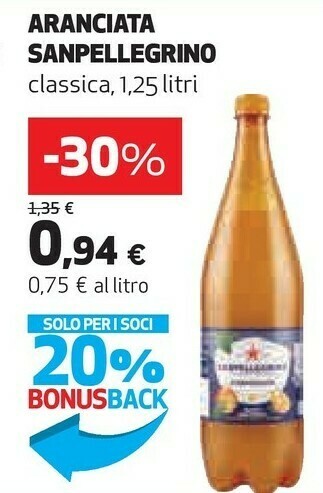 Coop Sanpellegrino Aranciata Classica offerta