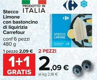 Carrefour - Stecco Limone Con Bastoncino Di Liquirizia 480 G(ml)
