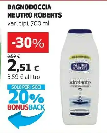 Coop Neutro Roberts Bagnodoccia 700 Ml offerta