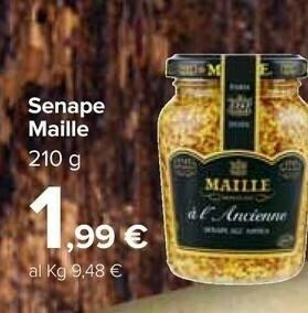 Carrefour Maille Senape 210 G offerta