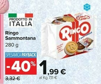 Carrefour Pavesi Ringo Vaniglia offerta