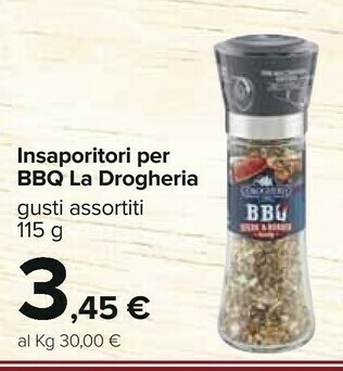 Carrefour La drogheria 1880 Insaporitori Per Bbq 115 G offerta