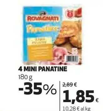 Coop Rovagnati 4 Mini Panatine 180 G offerta