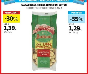 Coop Buitoni Cappelletti Al Prosciutto Crudo 230 G(ml) offerta