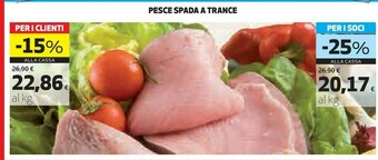 Coop Pesce Spada A Trance offerta