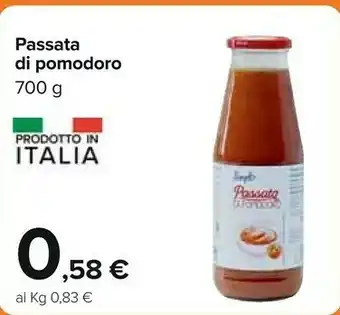 Carrefour Passata Di Pomodoro 700 G offerta