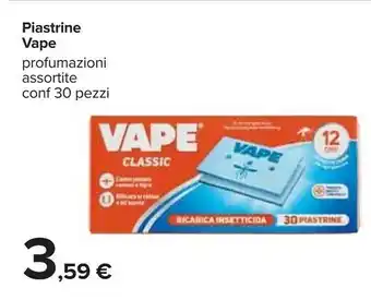 Carrefour Vape Piastrine Classic offerta
