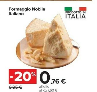 Carrefour Formaggio Nobile Italiano offerta