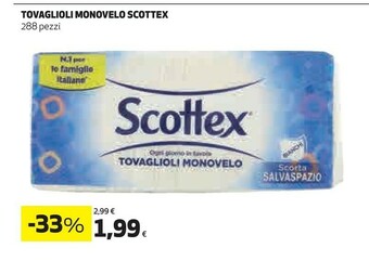 Coop Scottex Tovaglioli offerta