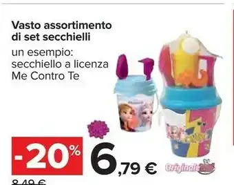 Carrefour Vasto Assortimento Di Set Secchielli A Licenza Me Contro Te offerta