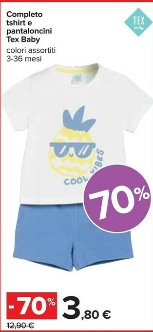 Carrefour Tex baby Abbigliamento neonato offerta