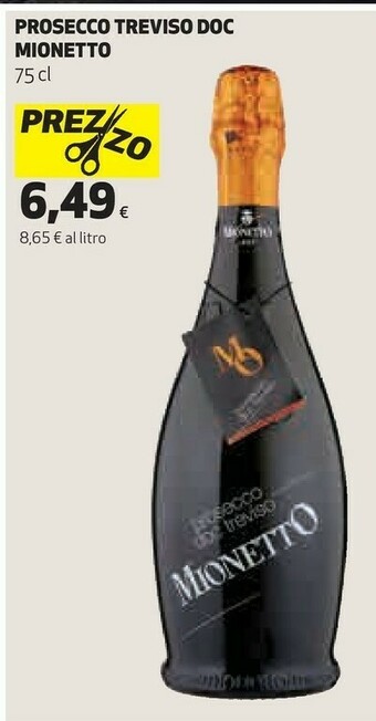 Coop Mionetto Prosecco offerta
