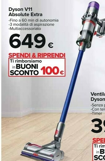 Carrefour Dyson Scopa elettrica offerta