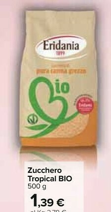 Carrefour Eridania Zucchero di canna offerta