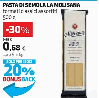 Coop La Molisana Pasta Di Semola offerta