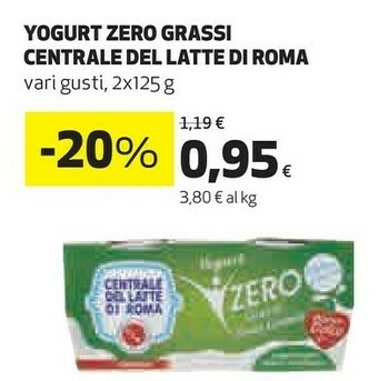 Coop Centrale del latte di roma Latte offerta