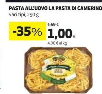 Coop La pasta di camerino Pasta all'uovo offerta