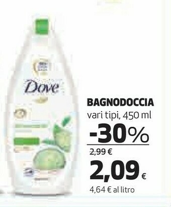 Coop Dove Bagnoschiuma offerta