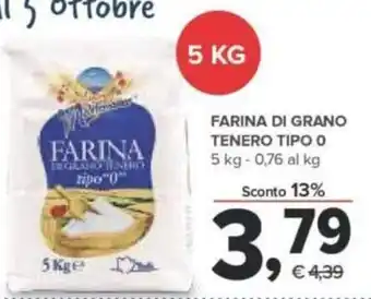 Todis Farina Di Grano Tenero Tipo O 5 kg offerta
