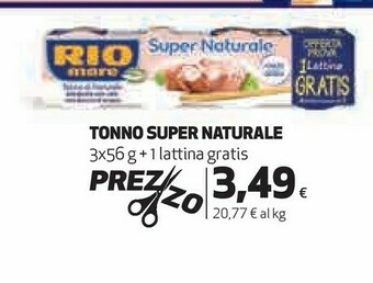 Coop Rio Mare Tonno Super Naturale offerta