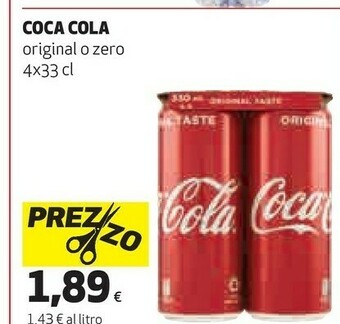 Coop Coca Cola Original O Zero offerta