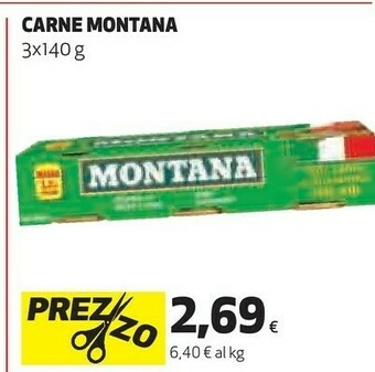 Coop Montana Carne offerta