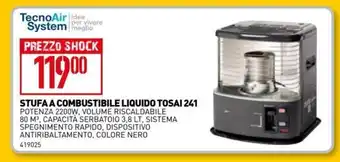 TecnoAir System Stufa A Combustibile Liquido Tosai 241