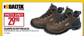 Baltix Scarpre S3 Patton Alta Misura 39 Alla 46