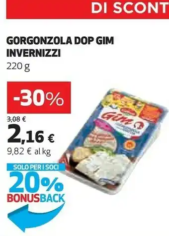 Coop Invernizzi Gorgonzola Dop offerta