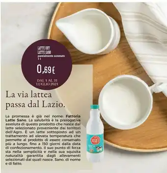 Conad Dell Latte parzialmente scremato offerta
