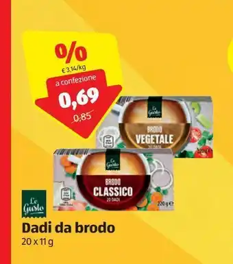 ALDI Dadi da brodo le gusto offerta
