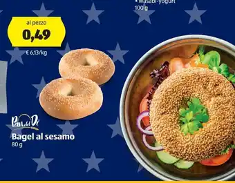 ALDI Pan del di bagel al sesamo 80 g offerta