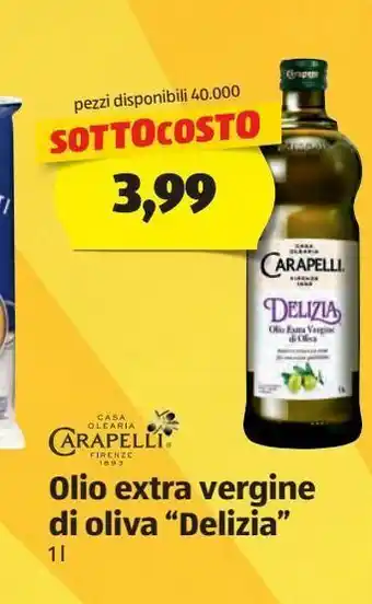 ALDI Olio extra vergine di oliva "" delizia" 1 l carapelli offerta