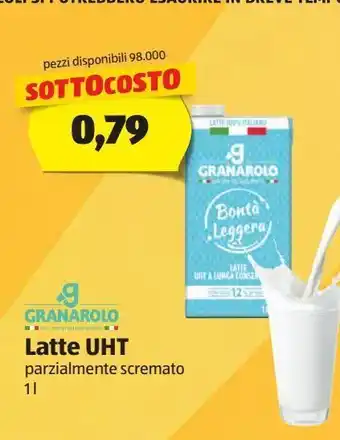 ALDI Granarolo latte parzialmente scremato 1 l offerta