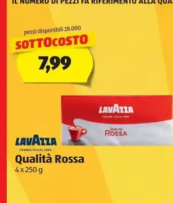 ALDI Lavazza qualta rossa 4 x 250 g offerta