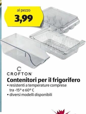 ALDI Crofton contenitori per il frigorifero offerta