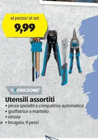 ALDI Work zone utensili assortiti offerta