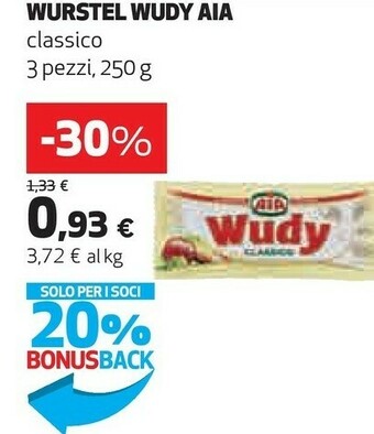 Ipercoop Aia Wudy Classico 250 G(ml) offerta