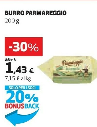 Ipercoop Parmareggio Burro offerta