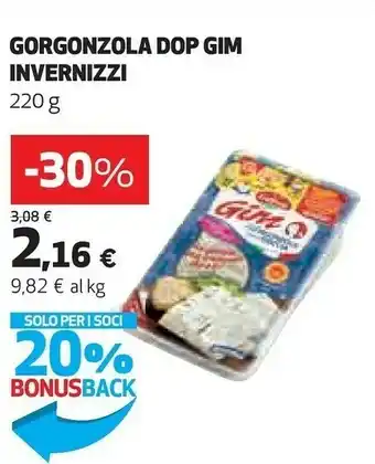 Ipercoop Invernizzi Gorgonzola Dop Gim offerta