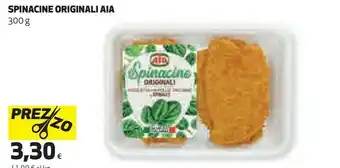 Ipercoop Aia Spinacine offerta